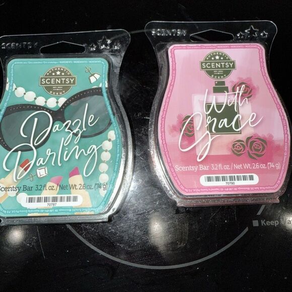 Scentsy Dazzle Darling Wax Bar and With Grace - Picture 1 of 4
